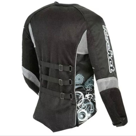 JOE ROCKET Cleo MESH Lightweight MOTORCYCLE Black Jacket Womens XS Liner & Pads - Picture 2 of 16